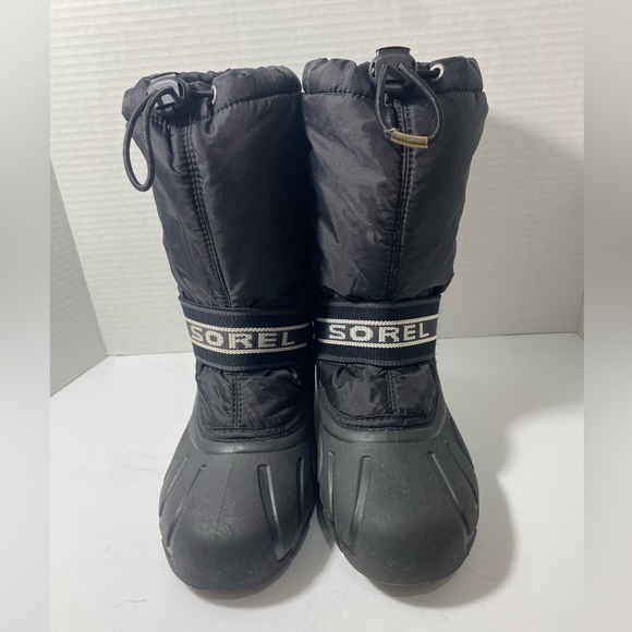Sorel Cub Kid's Insulated Snow Boot - Black Size 4 - Picture 6 of 10